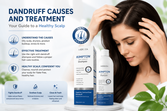 Signs of dandruff on the scalp